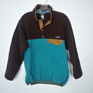 Patagonia Brown and Teal Sweatshirt